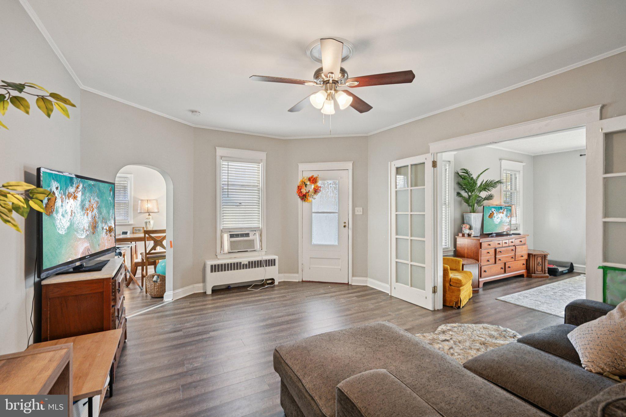 127 7th Avenue Haddon Heights, NJ 08035 - Photo 9 of 47 a living room with furniture and a flat screen tv
