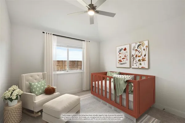 a view of an empty room with a garden