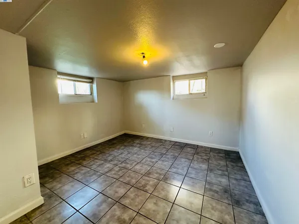 a view of a hallway with a window
