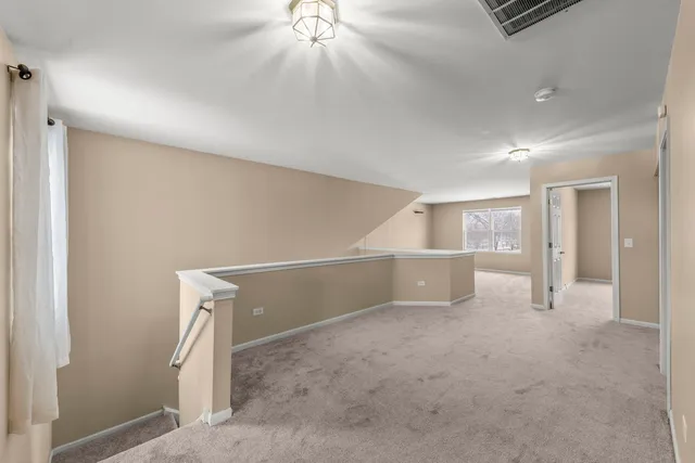 a view of a room with an empty space