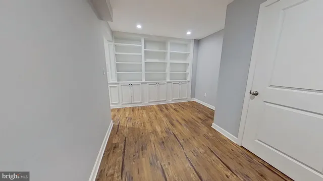 a view of wooden floor in a room