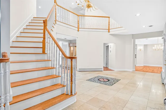 a view of entryway with a front door