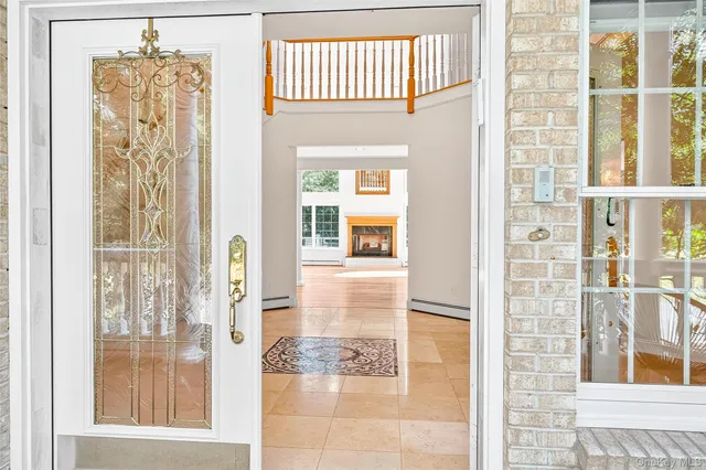 a front view of a house having outdoor space