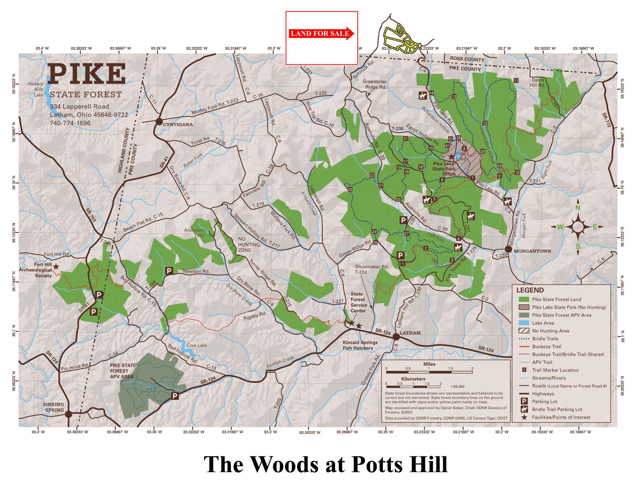 0 Potts Hill Road, Unit TRACT 3) Bainbridge, OH 45612 - Photo 27 of 27 The Woods at Potts Hill - Park Location