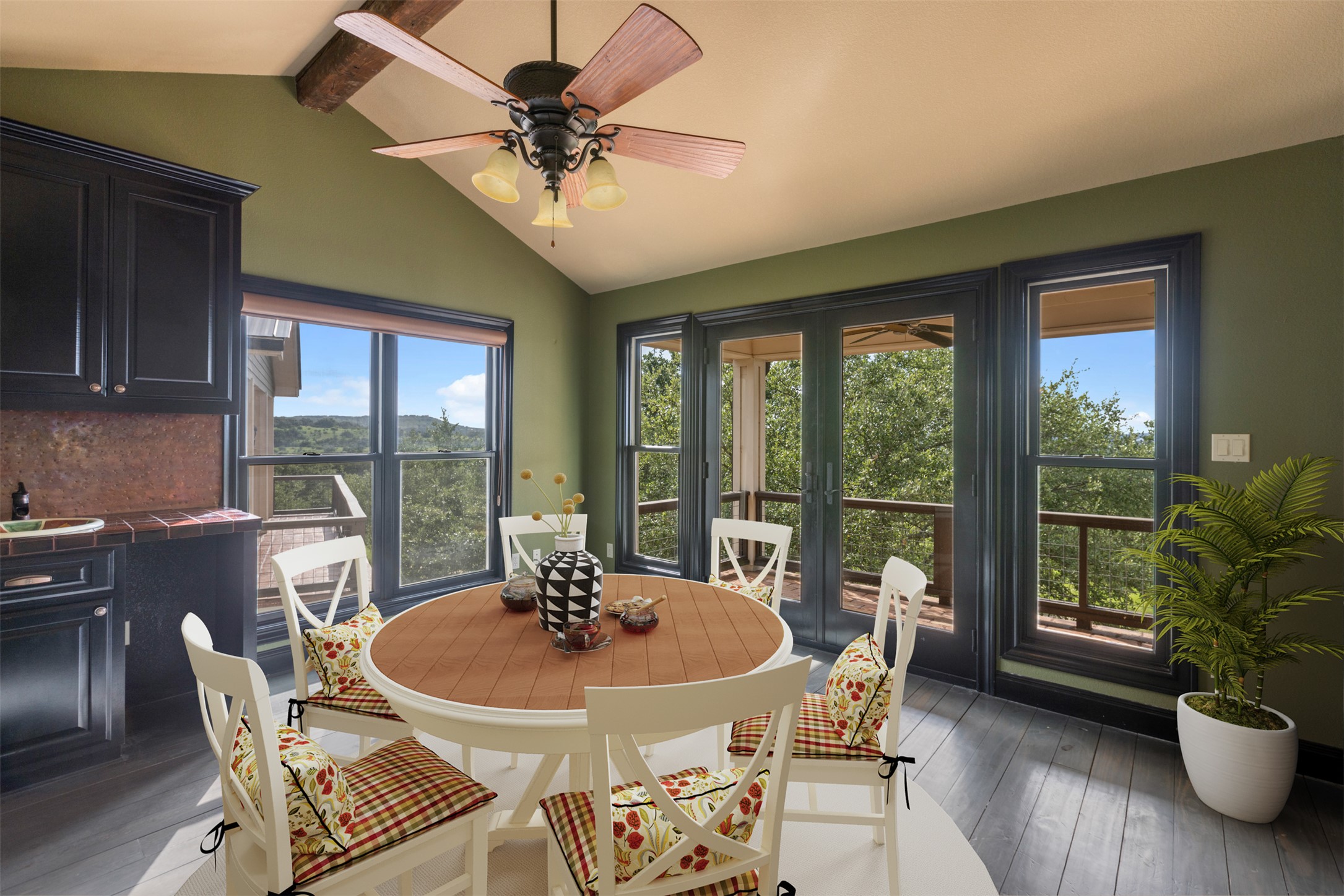 3149 Byrd Ranch Road Johnson City, TX 78636 - Photo 9 of 39 View of sunroom