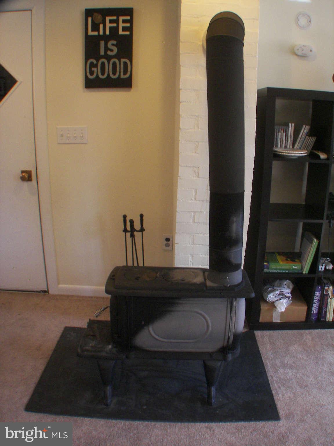12615 Ridgely Road Greensboro, MD 21639 - Photo 14 of 30 Free standing wood stove in living room