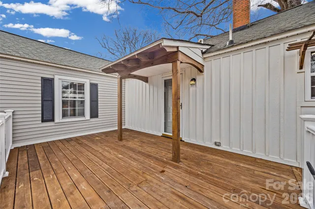 a view of a house with wooden floor