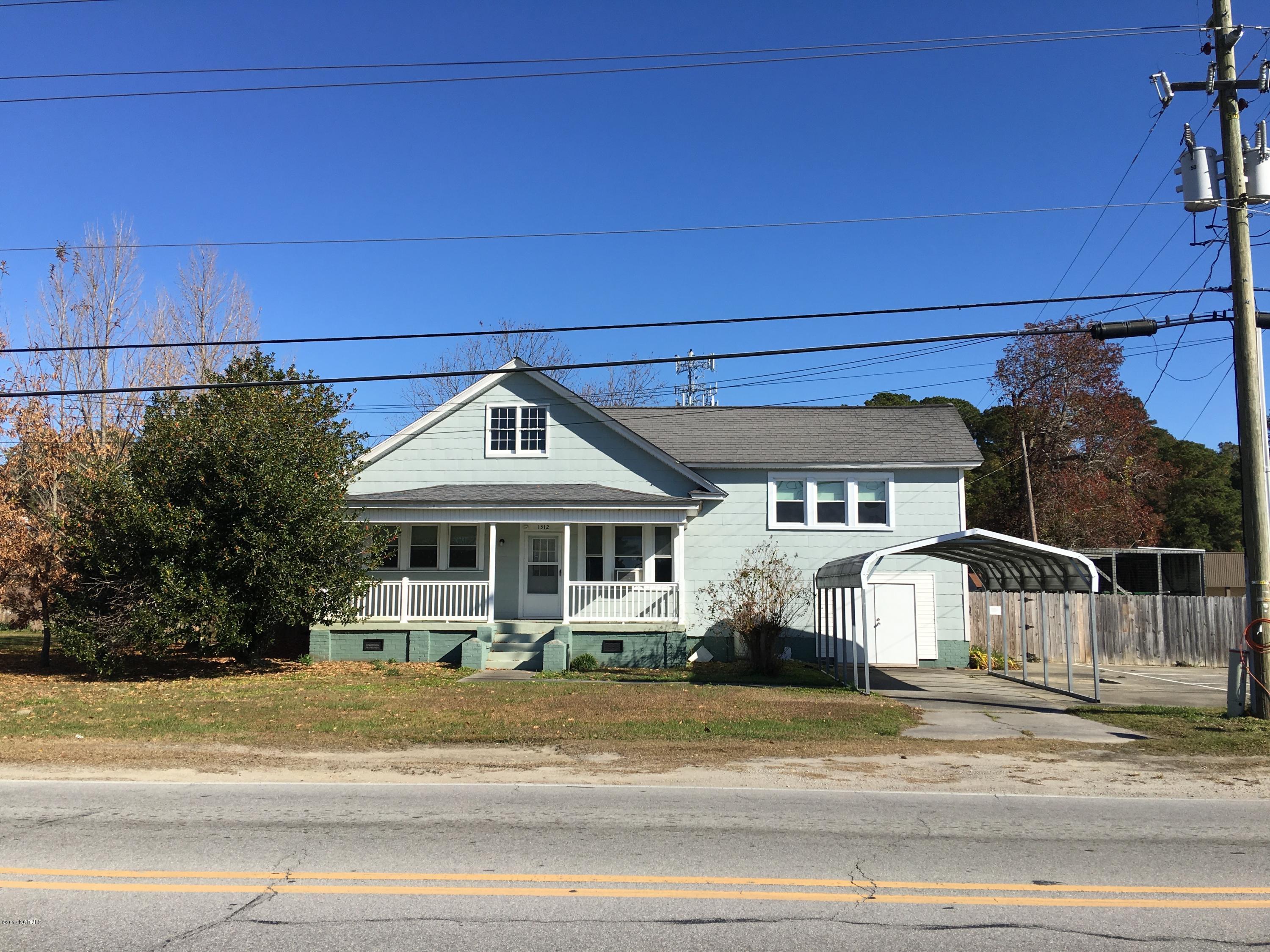 1312 Old Cherry Point Road New Bern, NC 28560 - Photo 2 of 80 Front, holly tree on left