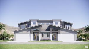 2972 West 570 North Hurricane, UT 84737 - Photo 99 of 104 View of front of house featuring a front lawn and concrete driveway