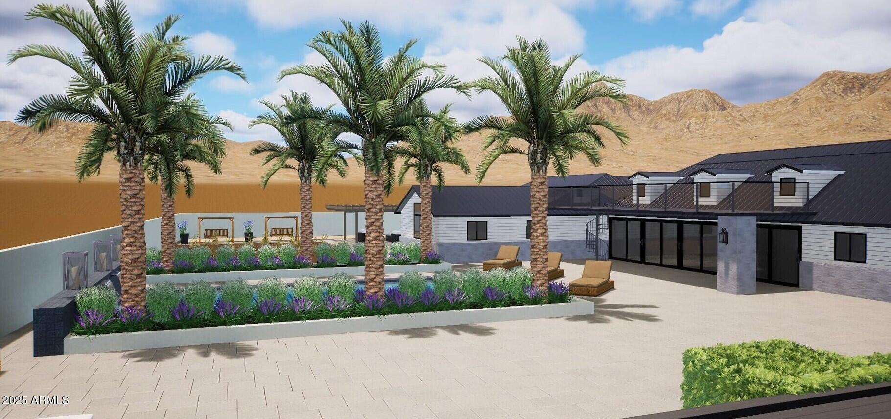 3933 East Rancho Drive Paradise Valley, AZ 85253 - Photo 23 of 27 a front view of multiple houses with palm trees