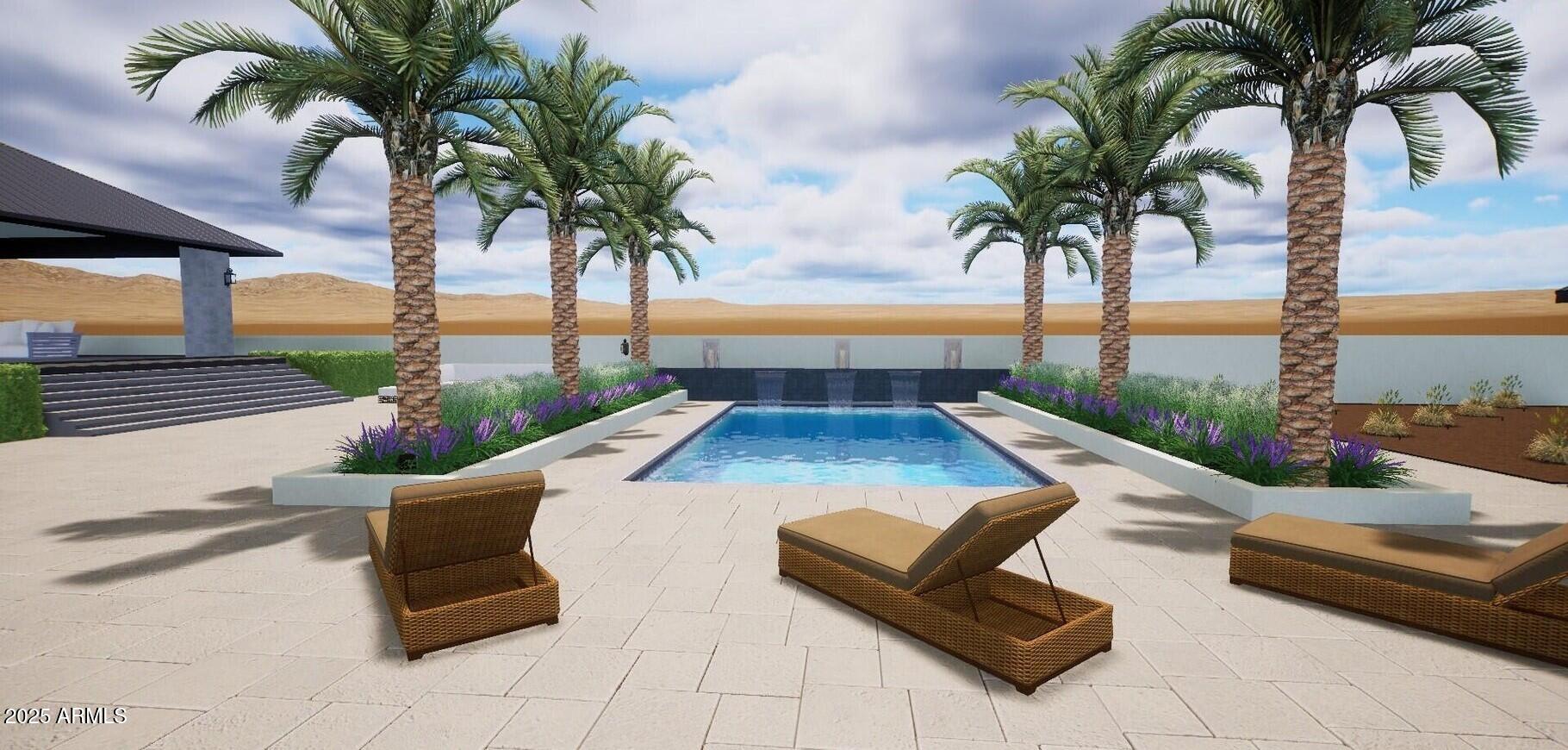 3933 East Rancho Drive Paradise Valley, AZ 85253 - Photo 24 of 27 a view of outdoor space with seating area and entertaining space