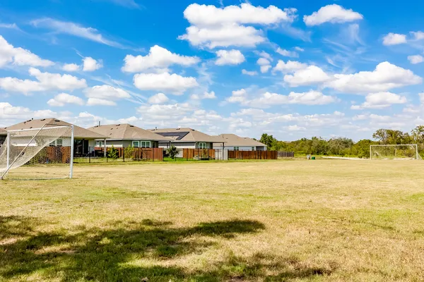 a view of a lake with houses