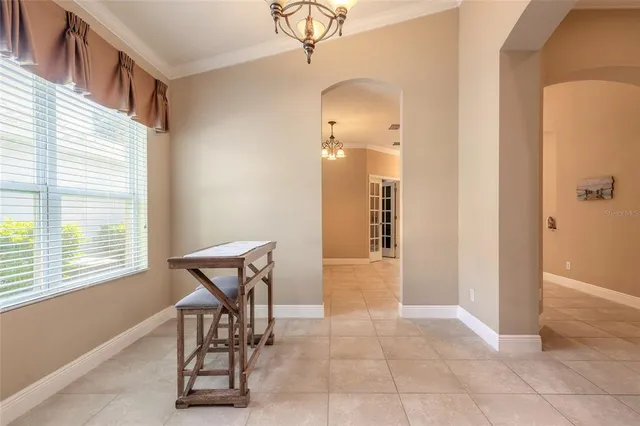 a view of a livingroom with furniture and windows