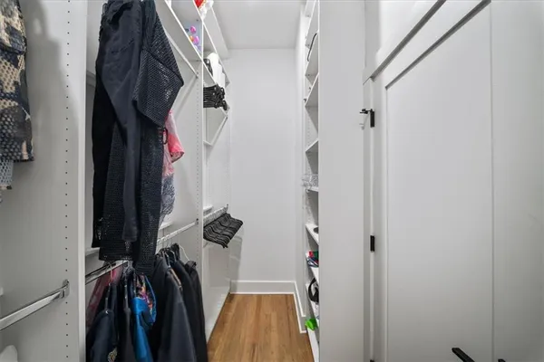 a view of walk in closet