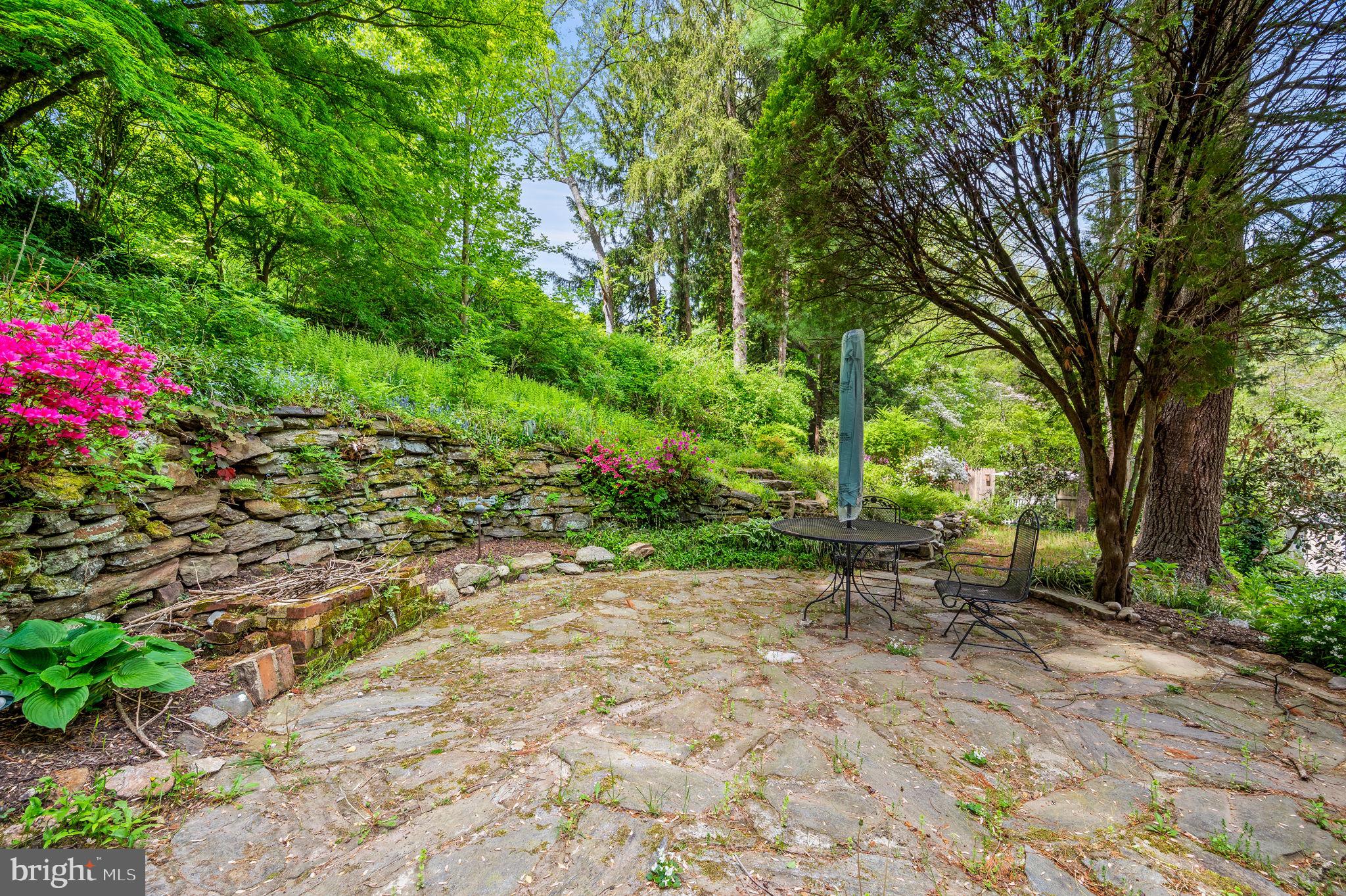 101 West Rose Valley Road Rose Valley, PA 19086 - Photo 36 of 65 Naturallized Stone Patio.