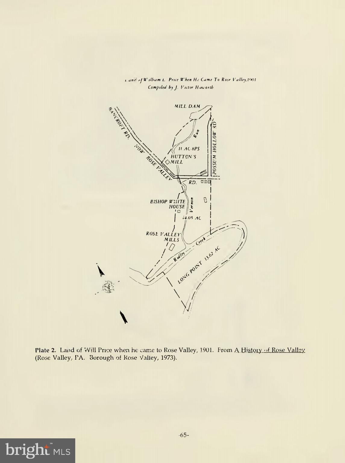 101 West Rose Valley Road Rose Valley, PA 19086 - Photo 48 of 65 Historical map of Rose Valley