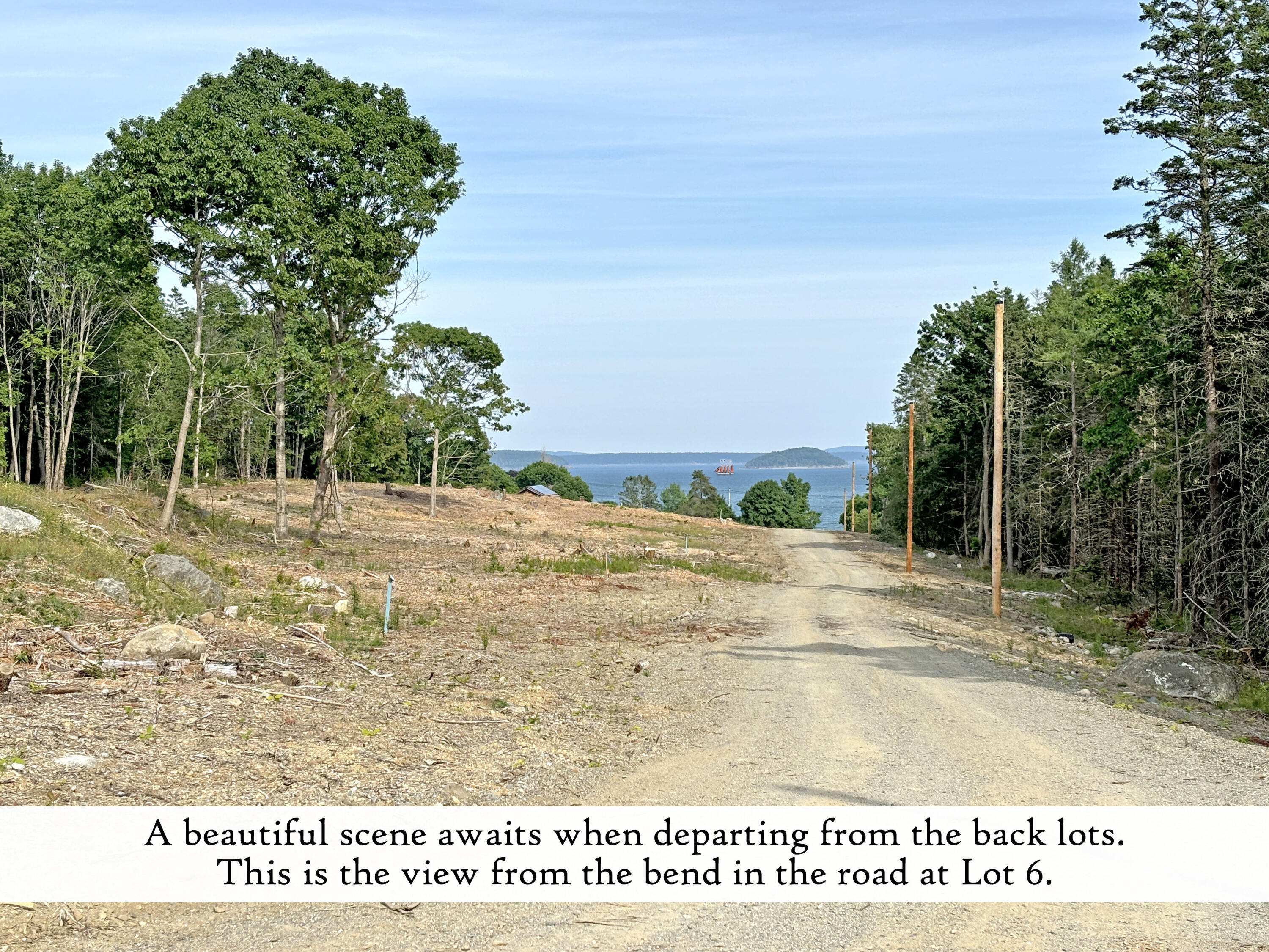 7 Harbor Lane Bar Harbor, ME 04609 - Photo 13 of 25 View from Harbor Lights Road at the Lot