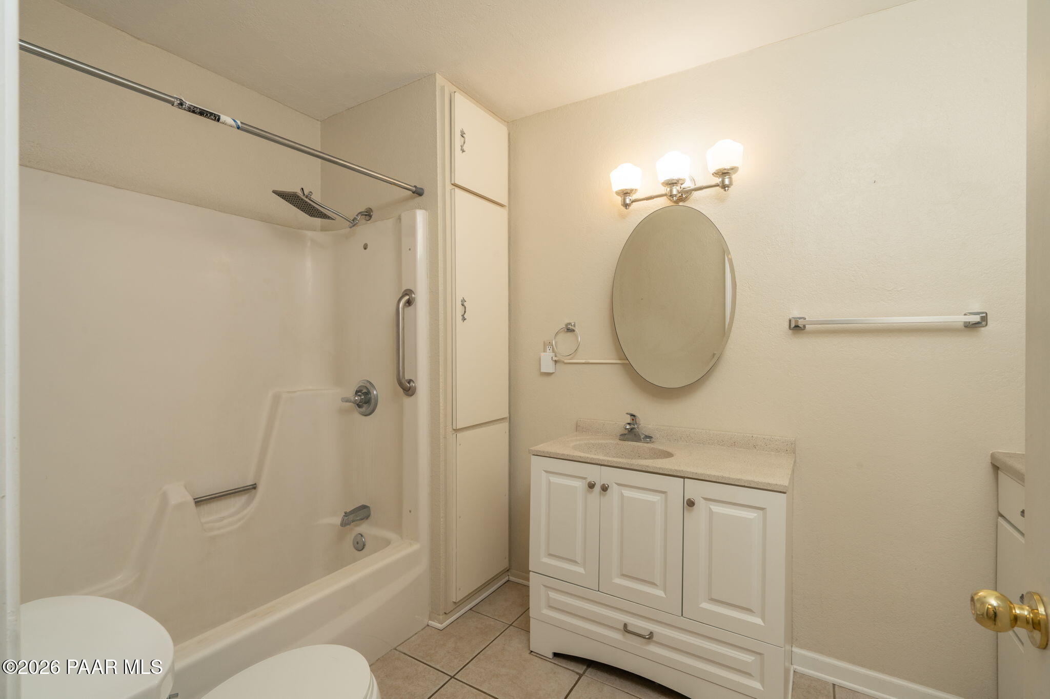 17270 East Peach Tree Road Mayer, AZ 86333 - Photo 18 of 31 a bathroom with a sink a toilet and shower