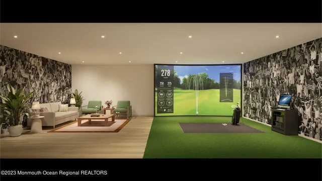 a view of a living room and kitchen