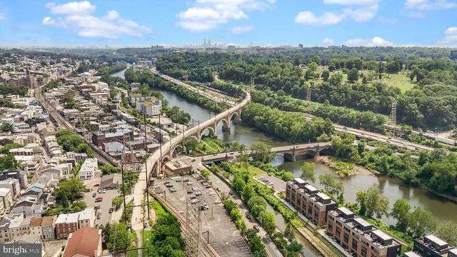 an aerial view of city