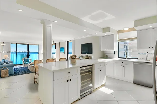 a view of a livingroom with furniture and window