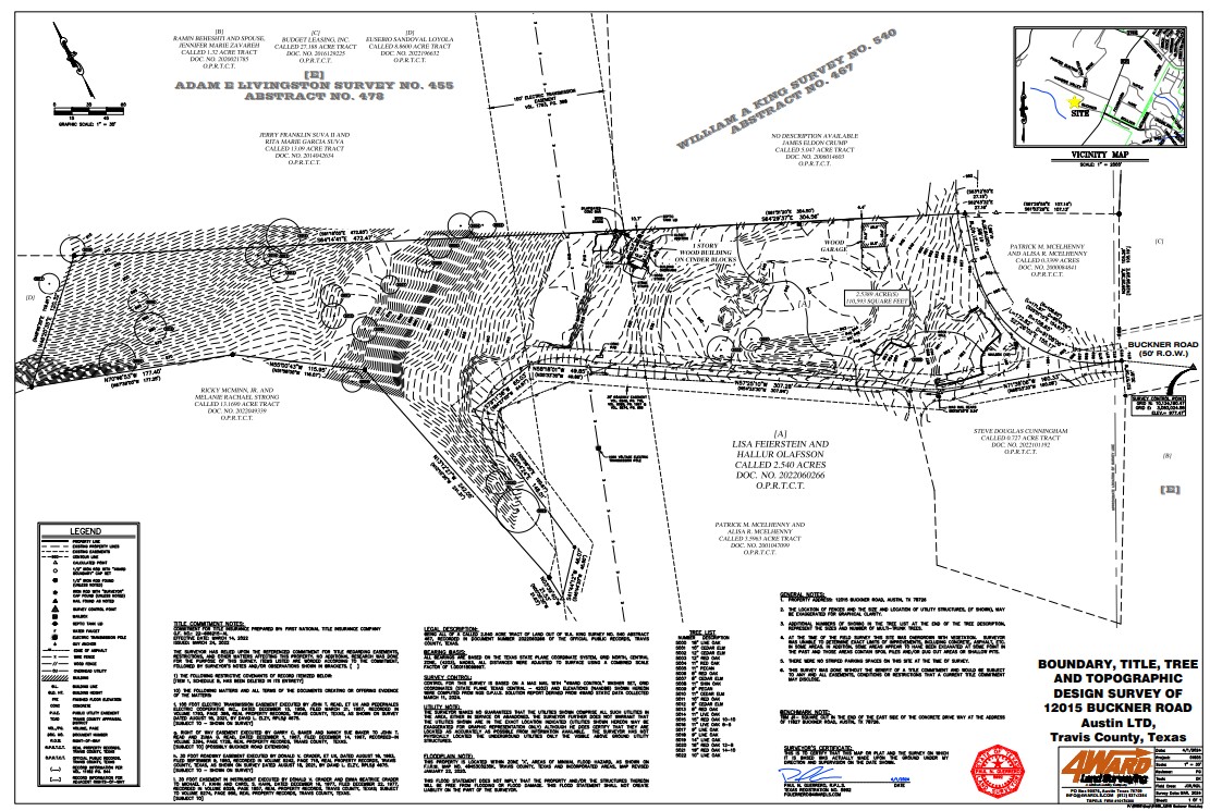 12015 Buckner Road Austin, TX 78726 - Photo 21 of 22 Visualize your property lines and features with a detailed boundary and topographic survey.