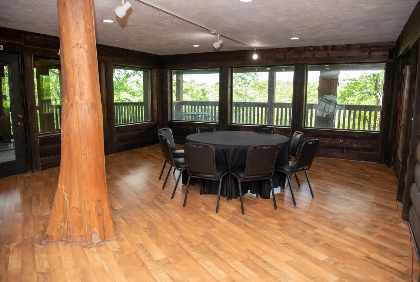 2003 West Hanover Road Hanover, IL 61041 - Photo 50 of 61 a view of a dining room with furniture window and wooden floor