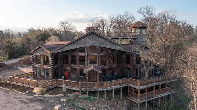 a front view of a house with balcony