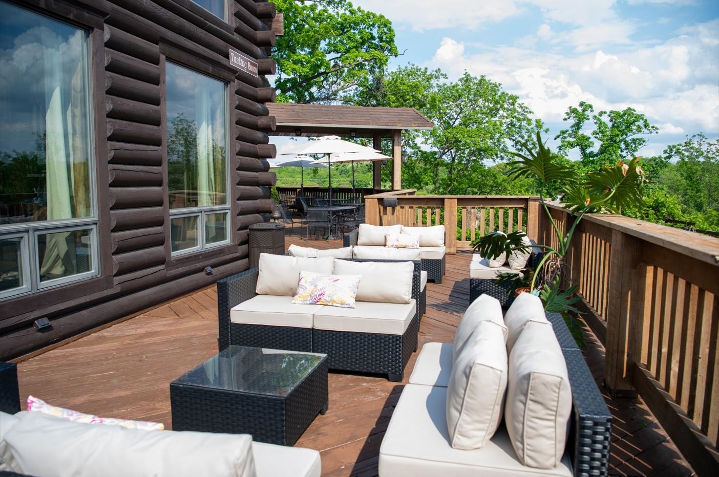 2003 West Hanover Road Hanover, IL 61041 - Photo 57 of 61 a view of a patio with couches chairs and a fire pit