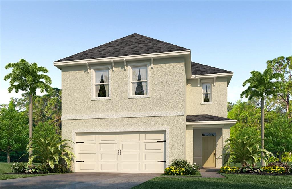 2727 Reddish Egret Bend St. Cloud, FL 34773 - Photo 1 of 1 a front view of a house with garden