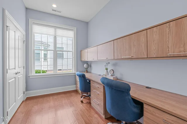 a workspace with a window