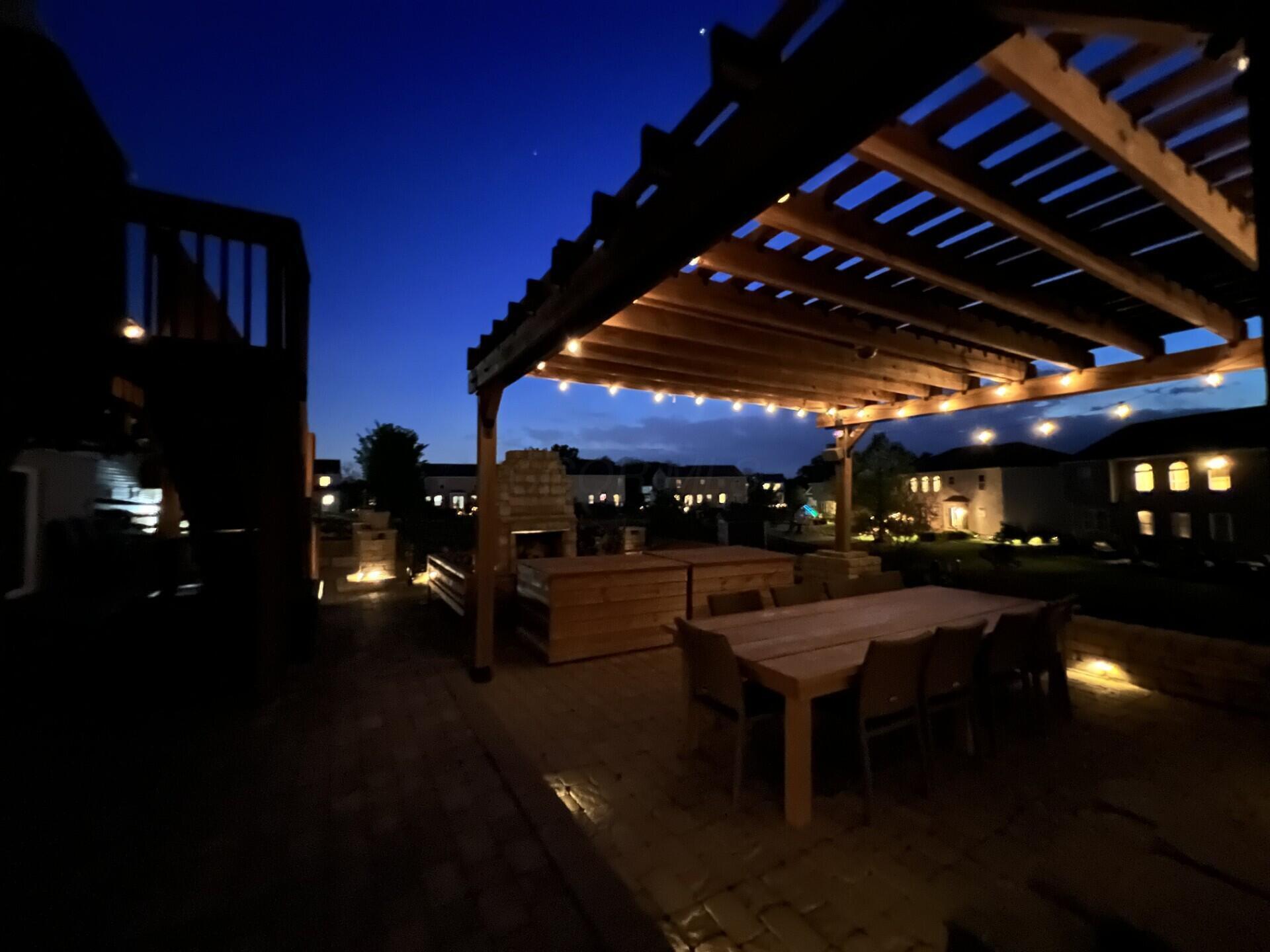 1822 Joe Walker Road Galena, OH 43021 - Photo 66 of 85 Patio View @ Night