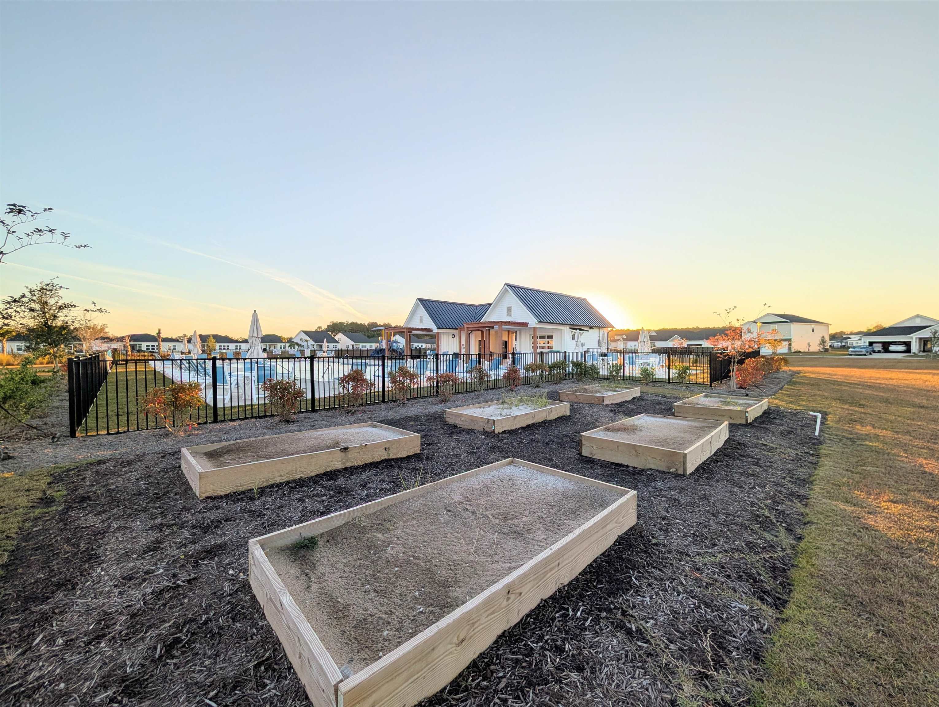 1508 Regal Fern Way Longs, SC 29568 - Photo 37 of 38 Yard at dusk with a residential view and a garden