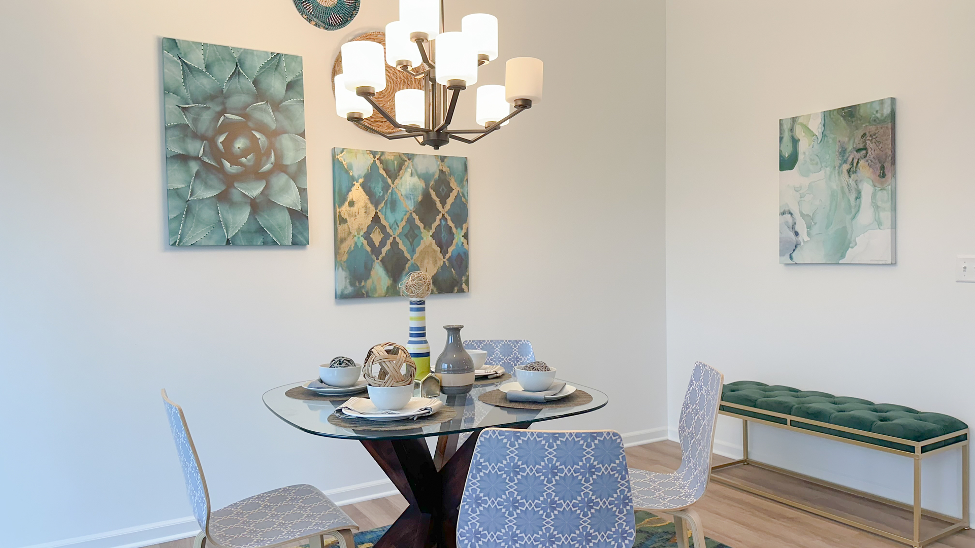 119 West Cache Isle Circle Channahon, IL 60410 - Photo 18 of 31 a view of a dining room with furniture and wooden floor