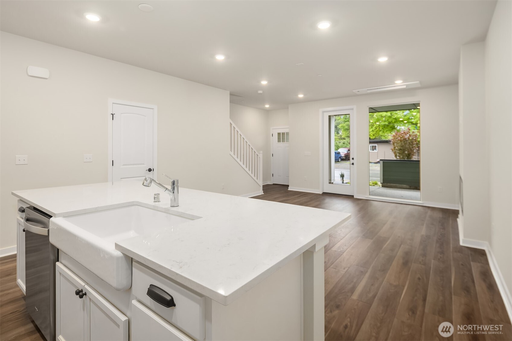 31840 Myrtle Street Carnation, WA 98014 - Photo 13 of 22 a kitchen with a sink and wooden floor