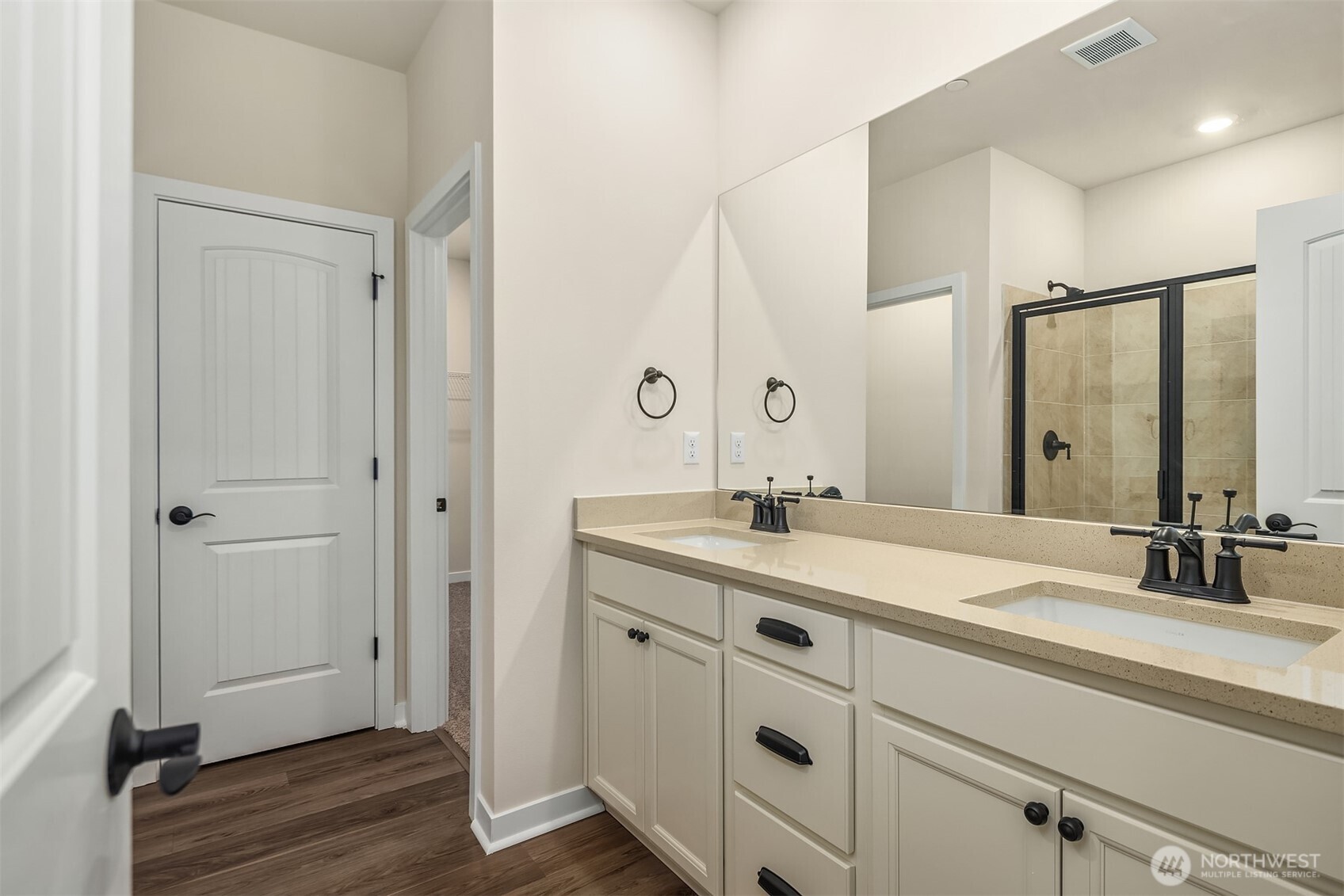 31840 Myrtle Street Carnation, WA 98014 - Photo 16 of 22 a bathroom with a granite countertop sink and a mirror