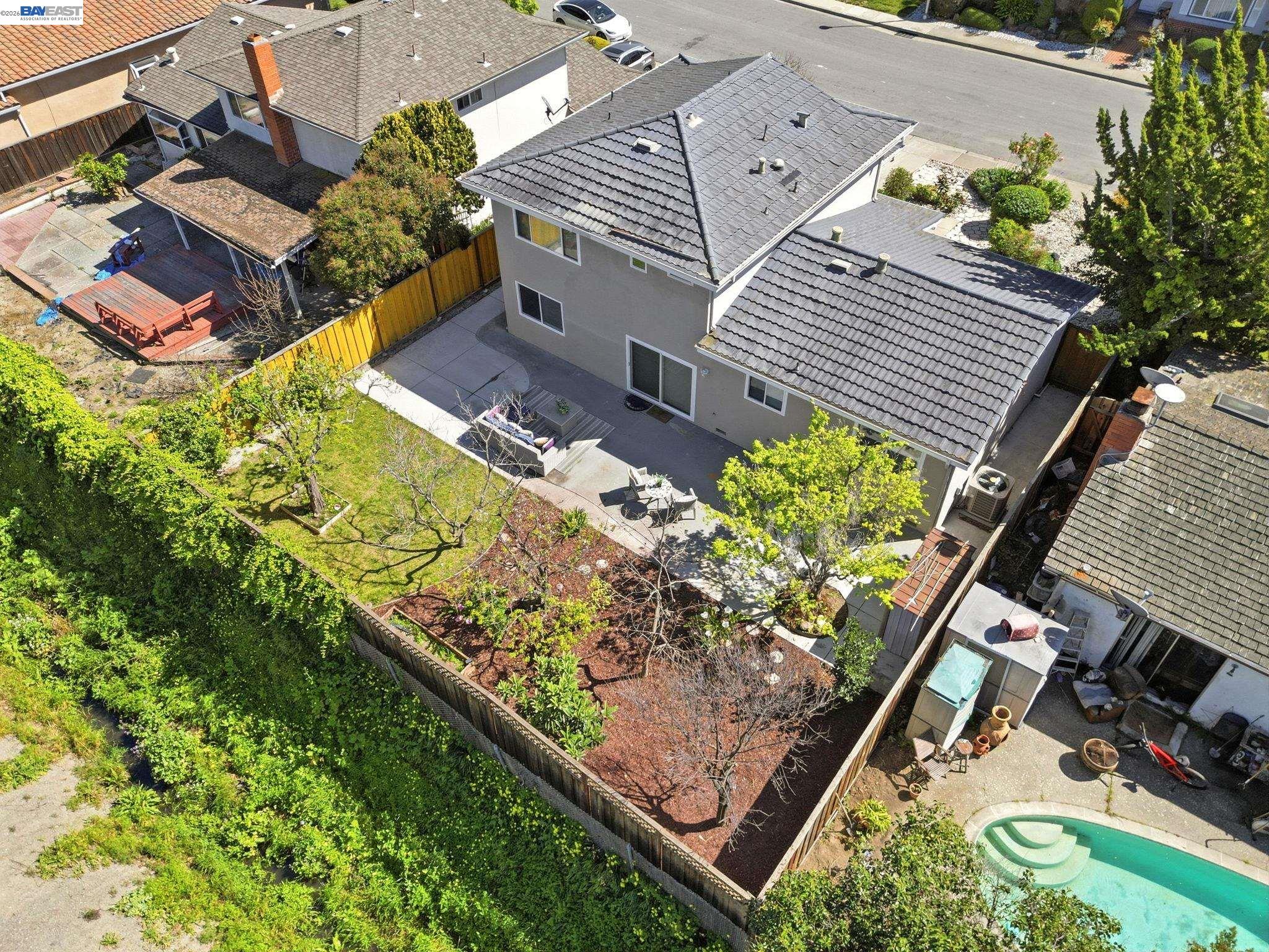 595 Seville Place Fremont, CA 94539 - Photo 36 of 43 a view of a backyard with plants