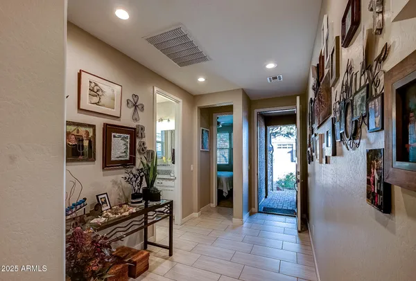 a view of a entryway with furniture