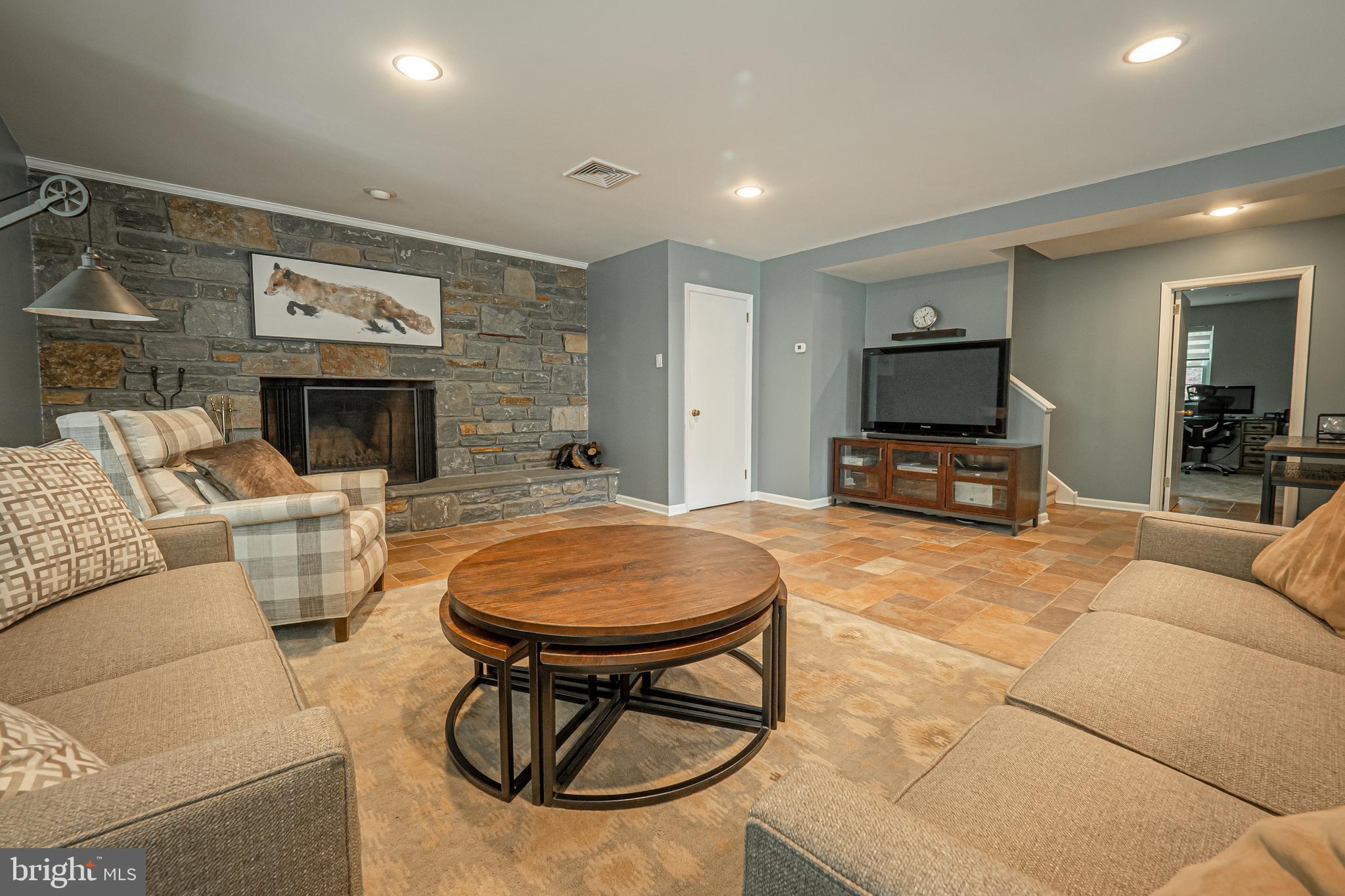 2104 Fox Creek Road Berwyn, PA 19312 - Photo 65 of 97 Floor to ceiling stone Fireplace