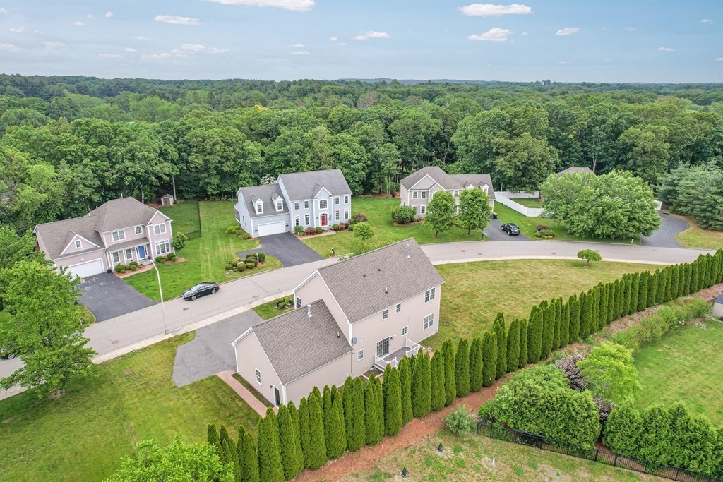 8 Rons Way Framingham, MA 01701 - Photo 30 of 33 an aerial view of a house with a garden