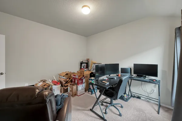 a livingroom with a window