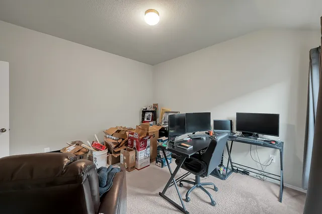 a livingroom with a window