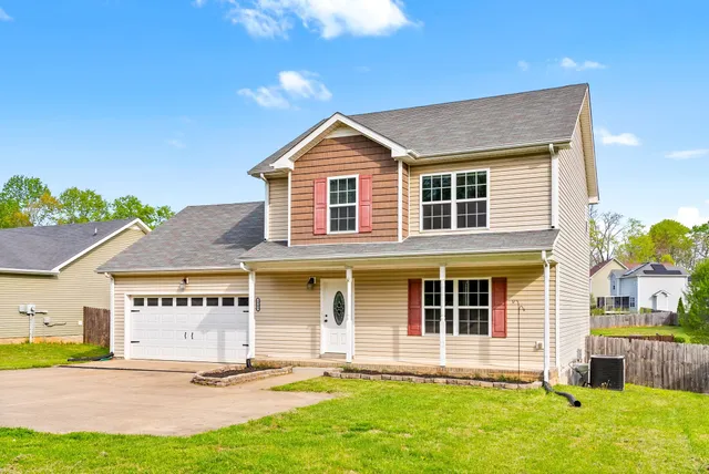 a front view of a house