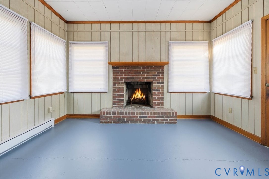 6413 Bull Hill Road Prince George, VA 23875 - Photo 22 of 27 brick fireplace
