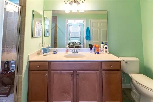 a bathroom with a sink and a toilet