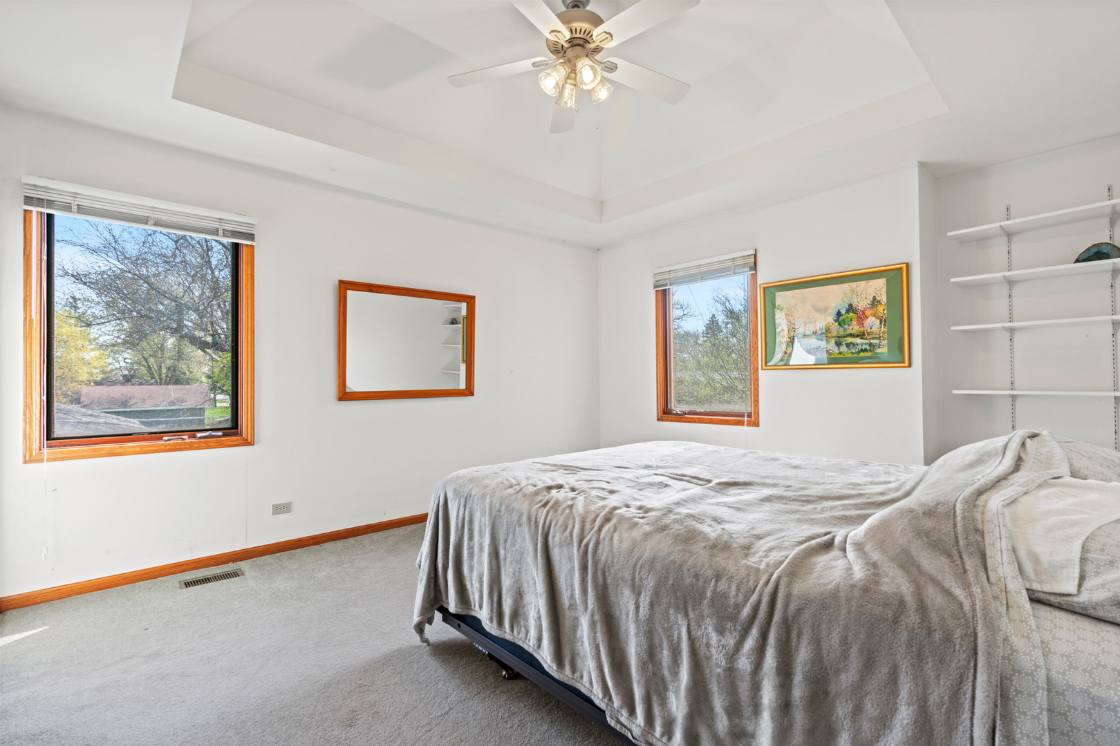 2344 Forest Avenue Rolling Meadows, IL 60008 - Photo 16 of 29 a bedroom with a bed and wall painting