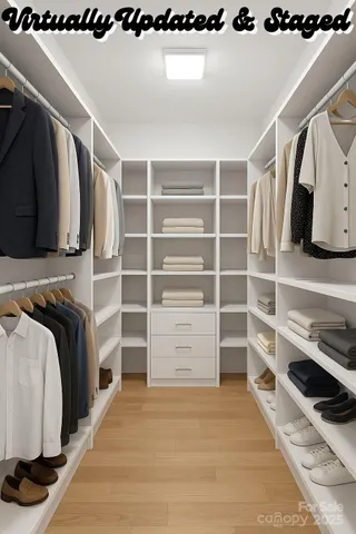 a room with lots of chairs and mirrors