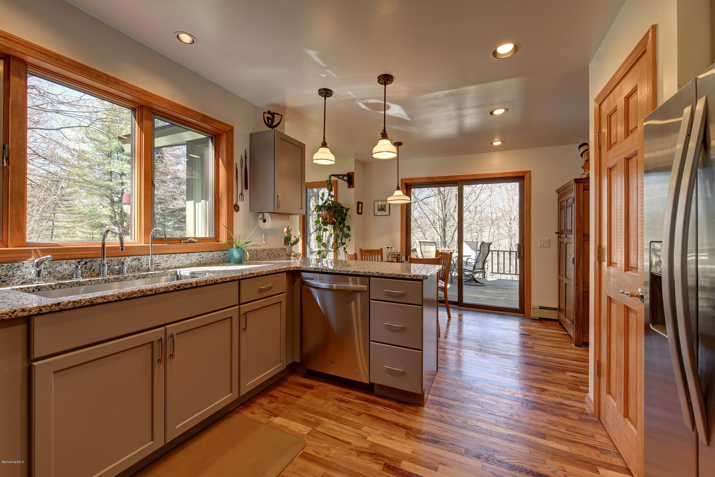 218 Whitman Road Hancock, MA 01267 - Photo 14 of 40 a large kitchen with lots of counter space and a sink