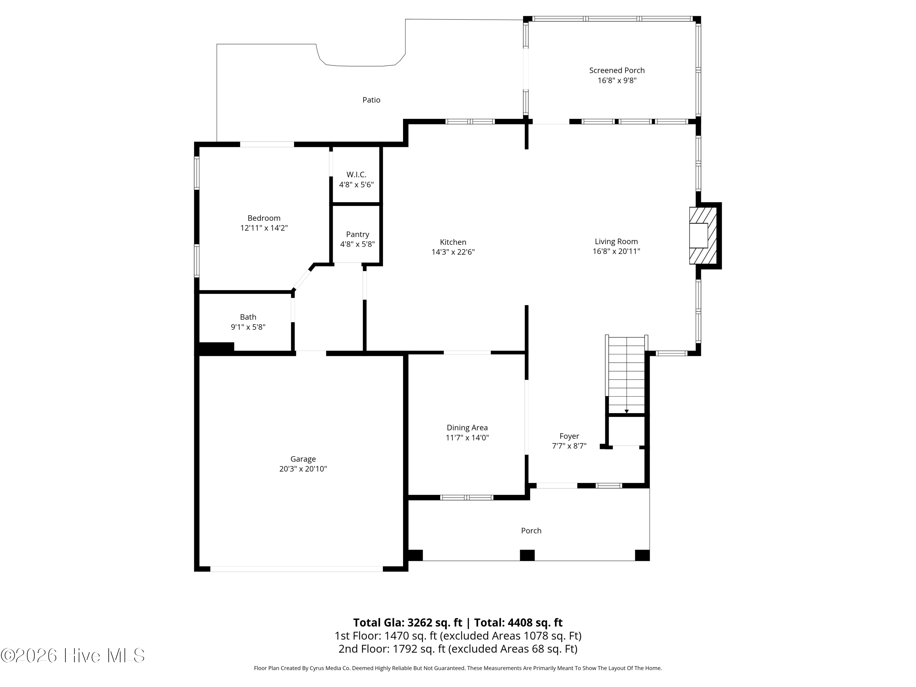 38 East Conolly Court Hampstead, NC 28443 - Photo 56 of 57 1st Level Floor Plan