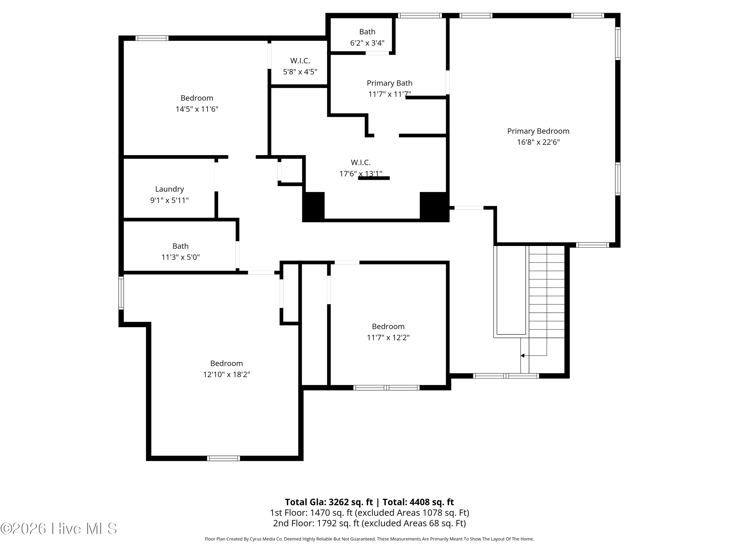 38 East Conolly Court Hampstead, NC 28443 - Photo 57 of 57 2nd Level Floor Plan
